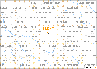 map of Térry