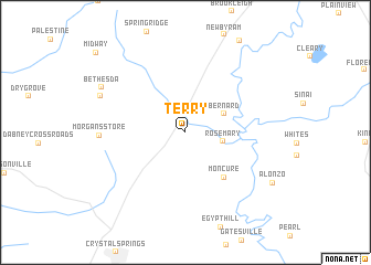 map of Terry