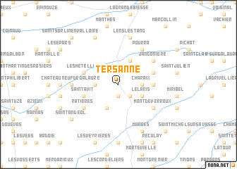 map of Tersanne