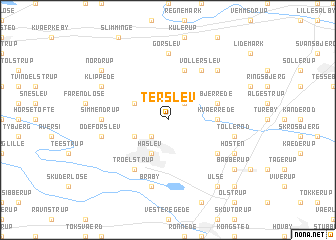 map of Terslev