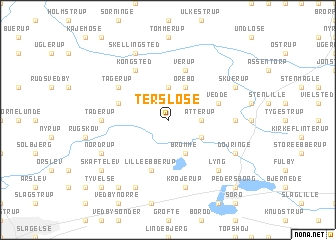 map of Tersløse