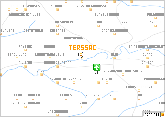 map of Terssac