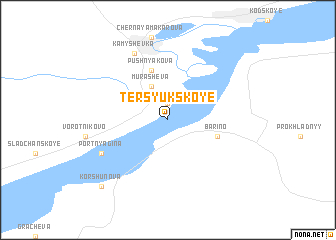 map of Tersyukskoye