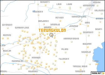 map of Terung Kulon