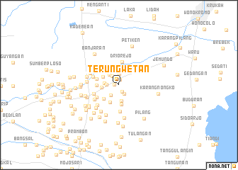 map of Terung Wetan