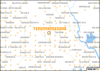 map of Terunnansegama