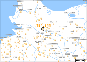 map of Terusan