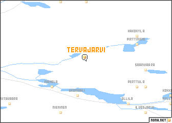 map of Tervajärvi