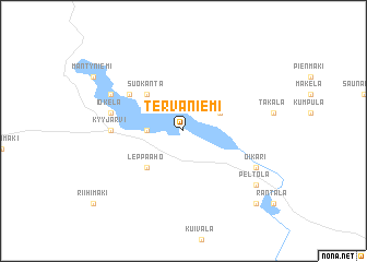 map of Tervaniemi