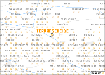 map of Tervanseheide