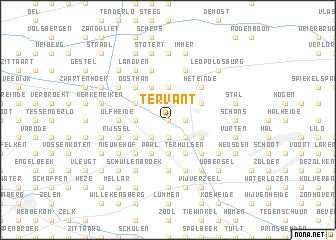 map of Tervant