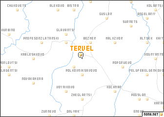 map of Tervel