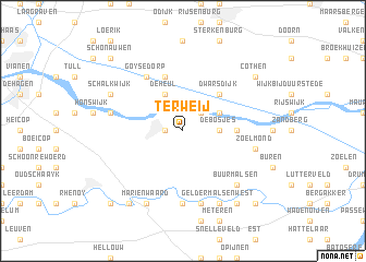 map of Terweij