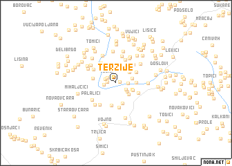 map of Terzije