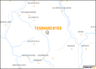 map of Tesahuacates