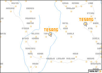 map of Tésang