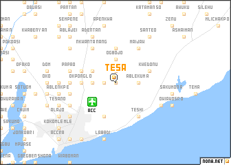 map of Tesa