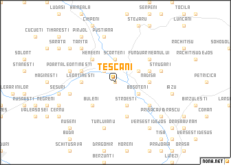 map of Tescani