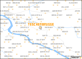 map of Teschenbrügge