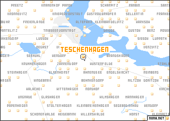 map of Teschenhagen