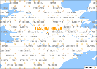 map of Teschenhagen