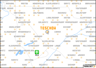 map of Teschow