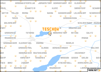 map of Teschow