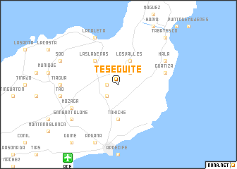 map of Teseguite