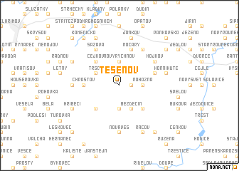 map of Těšenov