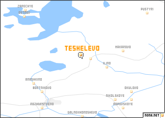 map of Teshelëvo