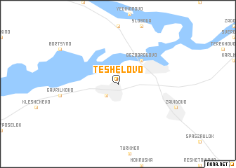 map of Teshelovo