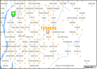 map of Te-sheng