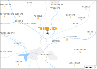 map of Teshevichi