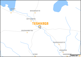 map of Teshikaga