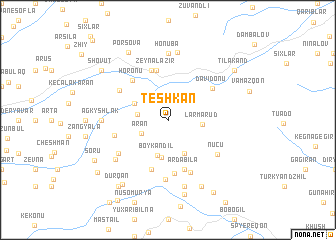 map of Teshkan