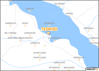 map of Teshkov