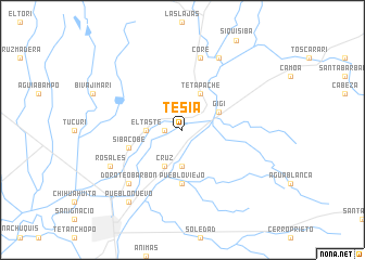 map of Tesia