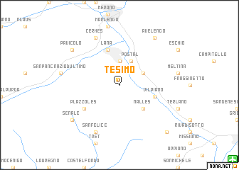 map of Tesimo