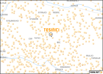 map of Tešinići