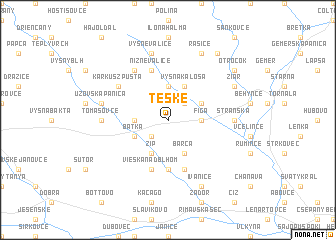 map of Téske