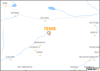 map of Tesna