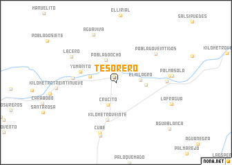 map of Tesorero