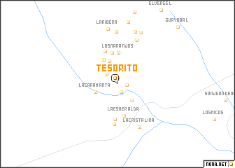 map of Tesorito