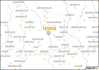 map of Tesoro