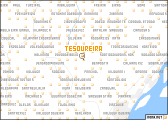 map of Tesoureira