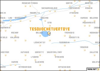 map of Tësovo Chetvërtoye