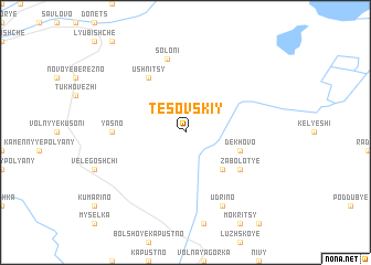 map of Tesovskiy