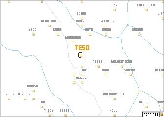 map of Teso