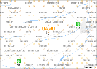 map of Tessat