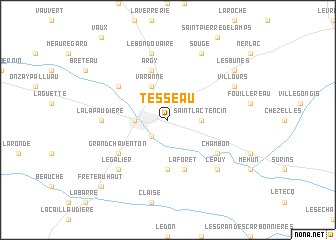 map of Tesseau